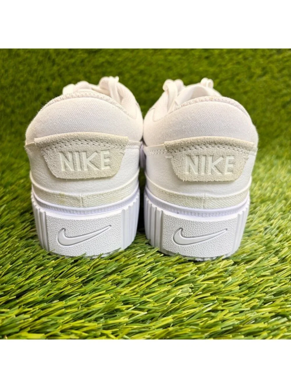 Nike Court Legacy Lift Womens Size 8 White Athletic Leather Shoes Sneakers
